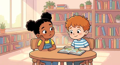 Max's leises Geheimnis in der Bibliothek