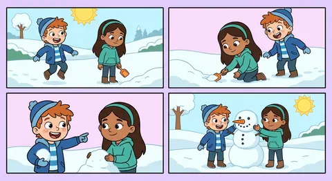 Die verschneite Schneestadt