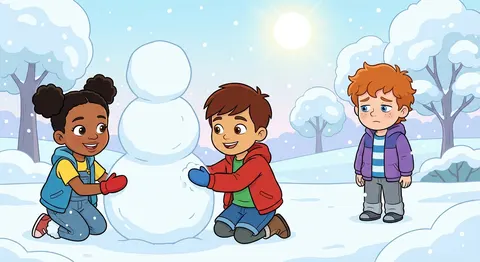 Ein Freund im Schnee